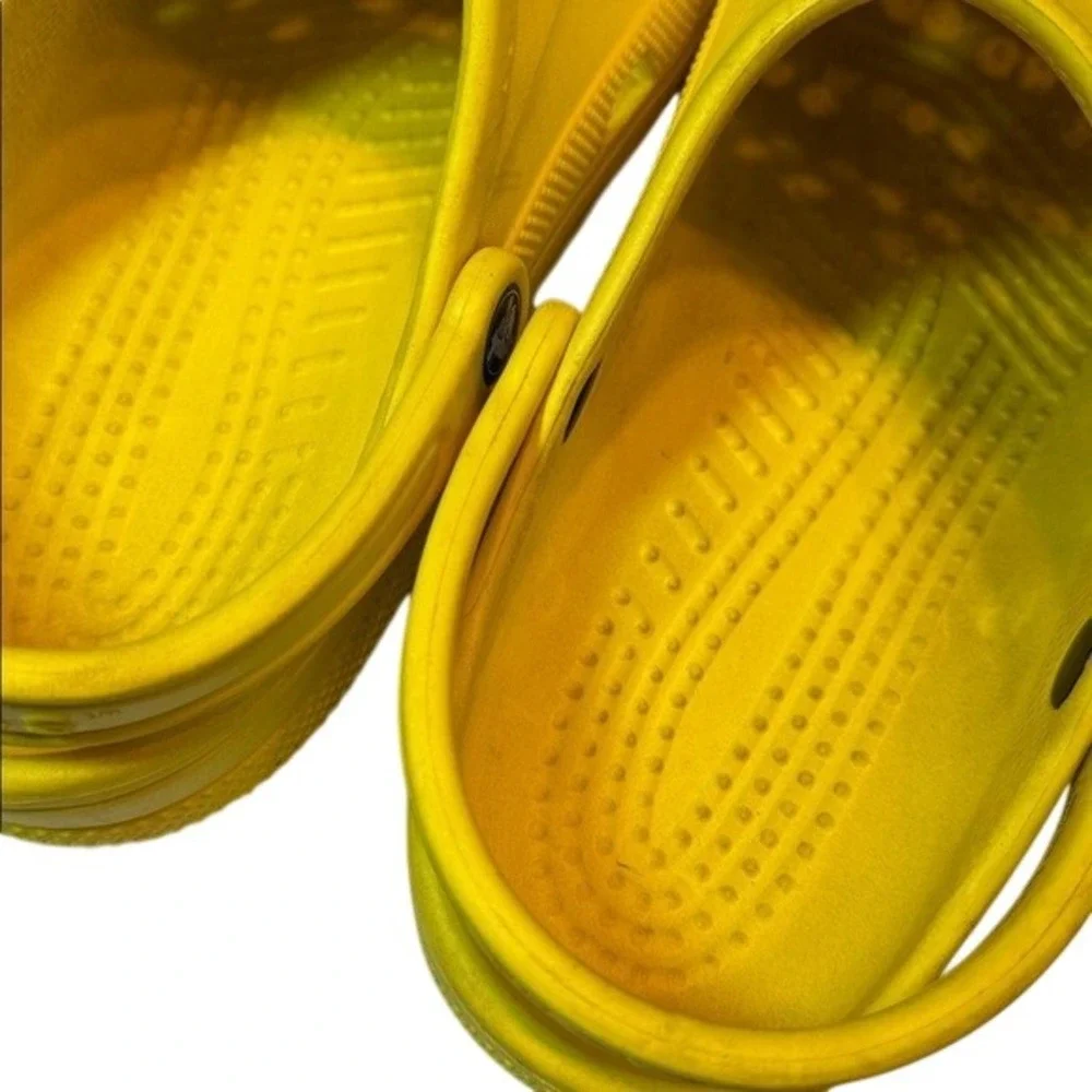 Crocs Baya Clog Lemon Yellow Comfort Slip On Waterproof Shoes Men's 8 Women's 10